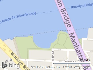 Great spot to view Manhattan skyline and the Brooklyn Bridge